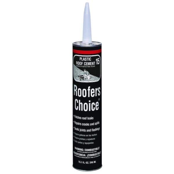Roofers Choice 15 Plastic Black Roof Cement Caulk 10.1 oz.