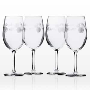 Icy Pine 18 oz. Clear All Purpose Wine (Set of 4)