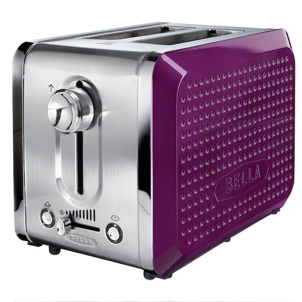 Bella Dots 2 Slice Toaster in Purple