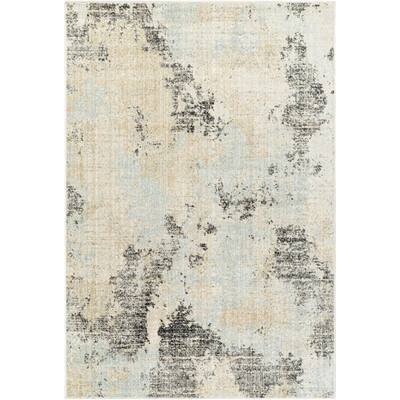Artistic Weavers Bitlis Butter/Gray Abstract 7 ft. x 9 ft. Indoor Area Rug