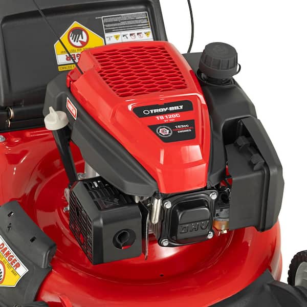 Troy-Bilt 21 in. 163cc OHV Engine Push 3-in-1 Gas Walk Behind Lawn Mower with Tri-Action Cutting System