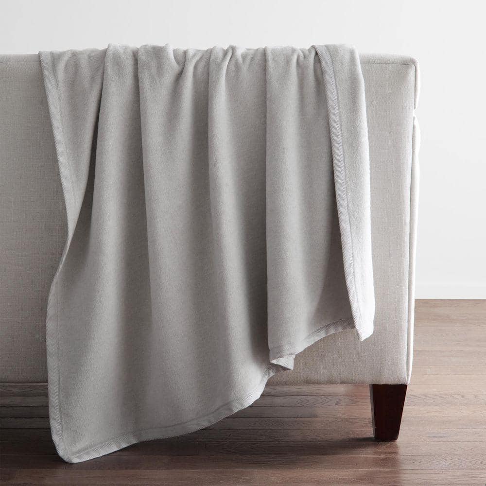 Silver Throw The Company Store Company Cotton Cotton Acrylic Fleece Collection ...