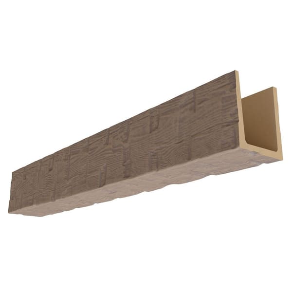Heritage Timber 9.5 in. x 7.5 in. x 20 ft. Reclaimed Axed Cut Sandstone Faux Wood Beam