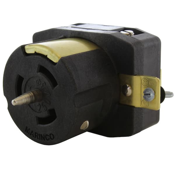 AC WORKS California Standard CS8369 50 Amp 3-Phase 250-Volt Single 4-Prong Locking Receptacle Outlet