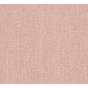 Holden Light Pink Chevron Faux Linen Paper Strippable Wallpaper (Covers 57.8 sq. ft.)