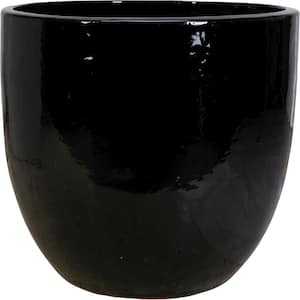 9 in. Black Ceramic Pika Pot