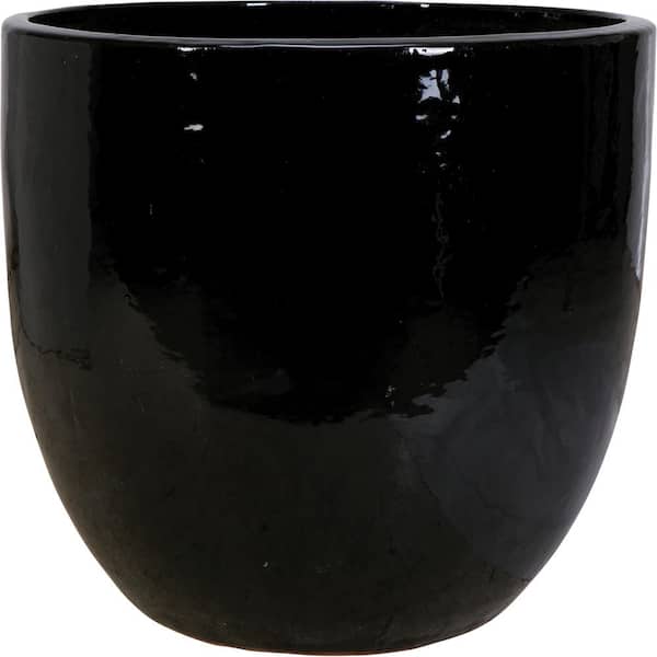 Unbranded 9 in. Black Ceramic Pika Pot