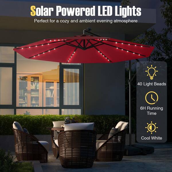 chinly patio umbrella lights warm Cordless 120 LED Table Umbrella Lights with Remote Control Battery Operated Waterproof Parasol String Lights for 7-11 Feet Outdoor Backyard Beach Umbrella Décor (Warm White) The beautiful Donut design makes the atmosphere romantic and relaxed Mainstays 72-Count Solar Warm White