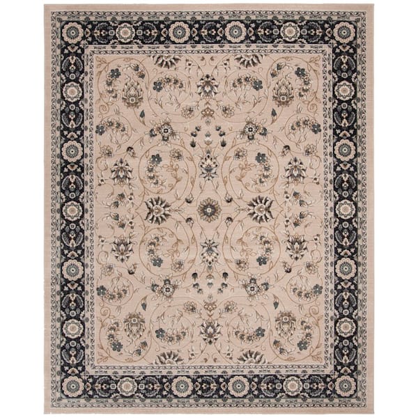Lyndhurst 11 ft. x 15 ft. Light Beige/Anthracite Persian Area Rug