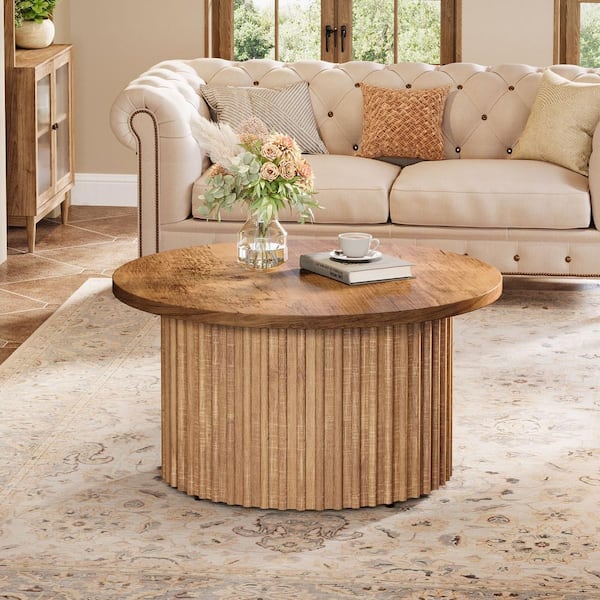 Cheapest Solid Wood Round End Coffee Table Side Table Modern, Living Room Table, Accent Stool