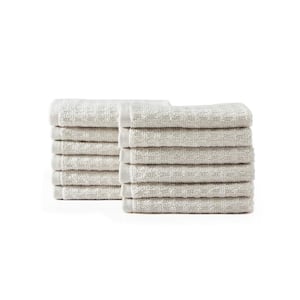 Northern Pacific 12-Piece Brown Cotton Wash Towel Set