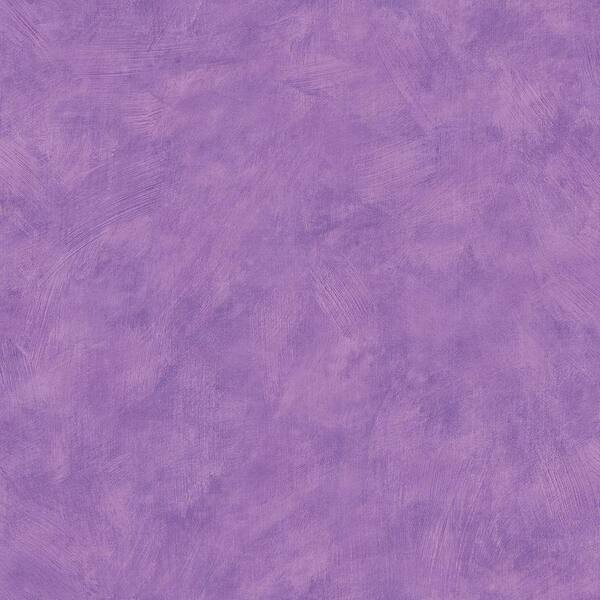 The Wallpaper Company 56 sq. ft. Purple Plaster Wallpaper