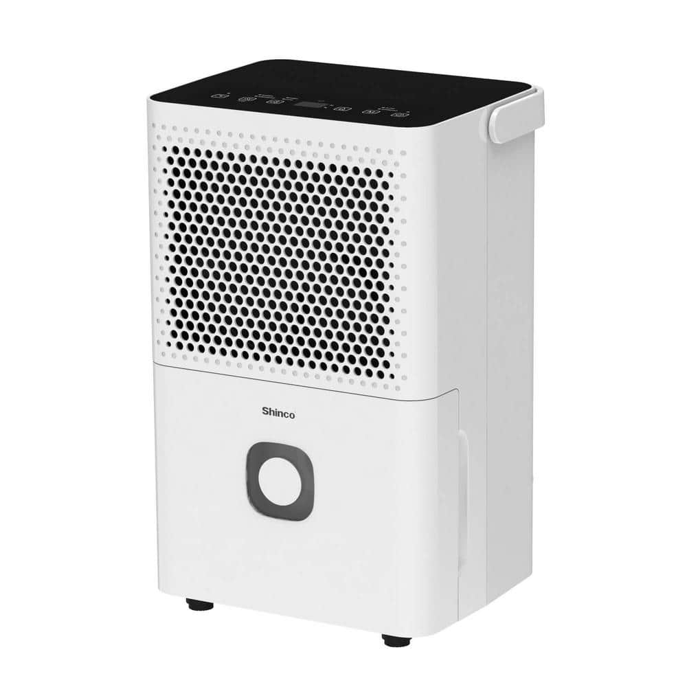 Shinco 30-Pint White Dehumidifier with Touch Controls
