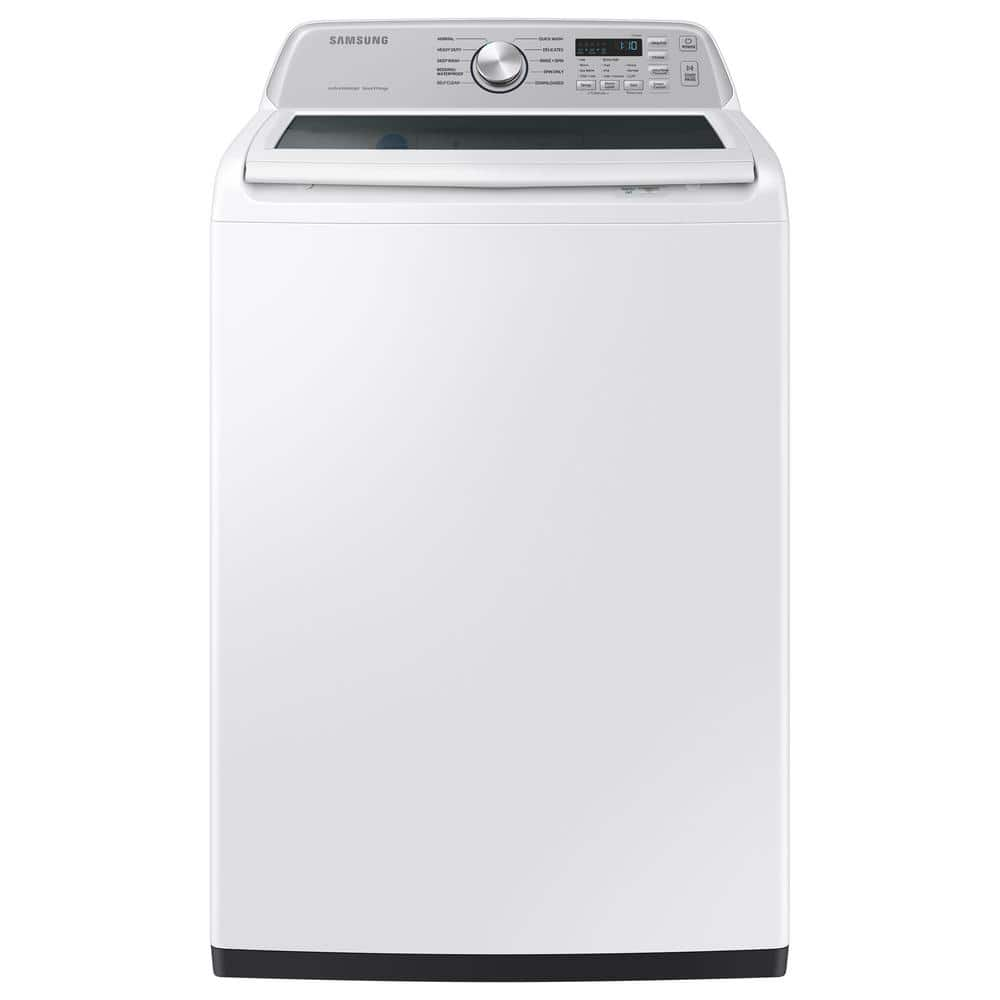 4.7 cu.ft. Large Capacity Smart Top Load Washer with Active WaterJet in White -  Samsung, WA47CG3500AW