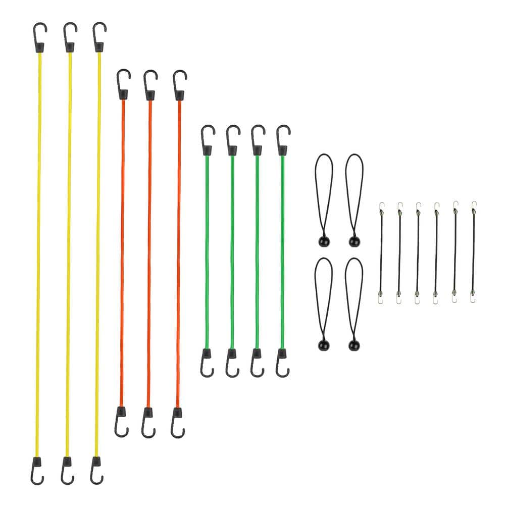 Standard Bungee Cord with Hooks Value Pack Assortment - 20 piece price history on PriceWatchPro