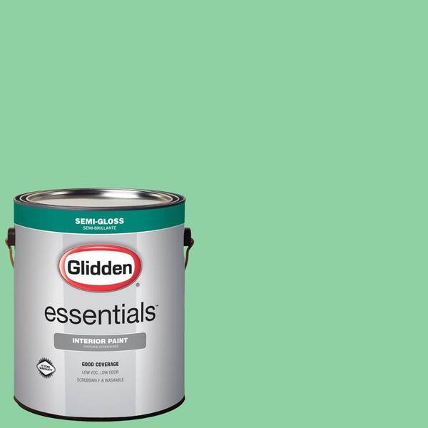 Glidden Essentials 1 gal. #HDGG53U Pillow Mint Semi-Gloss Interior Paint