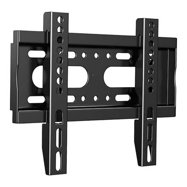 Low Profile Fixed TV Wall Mount for 14 in. - 43 in. TVs Universal Bracket Fits 8 in. Wood Studs Max VESA 200 x 200 mm