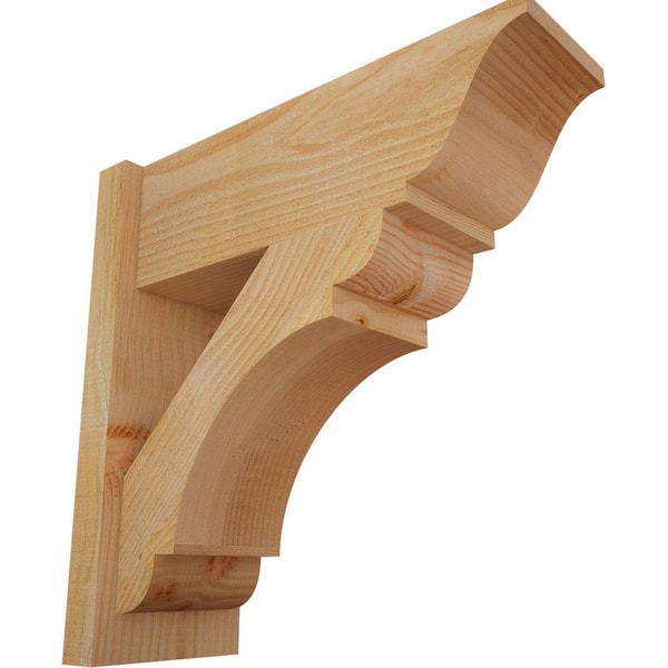 Ekena Millwork 8 in. x 22 in. x 22 in. Douglas Fir Olympic Traditional Rough Sawn Outlooker