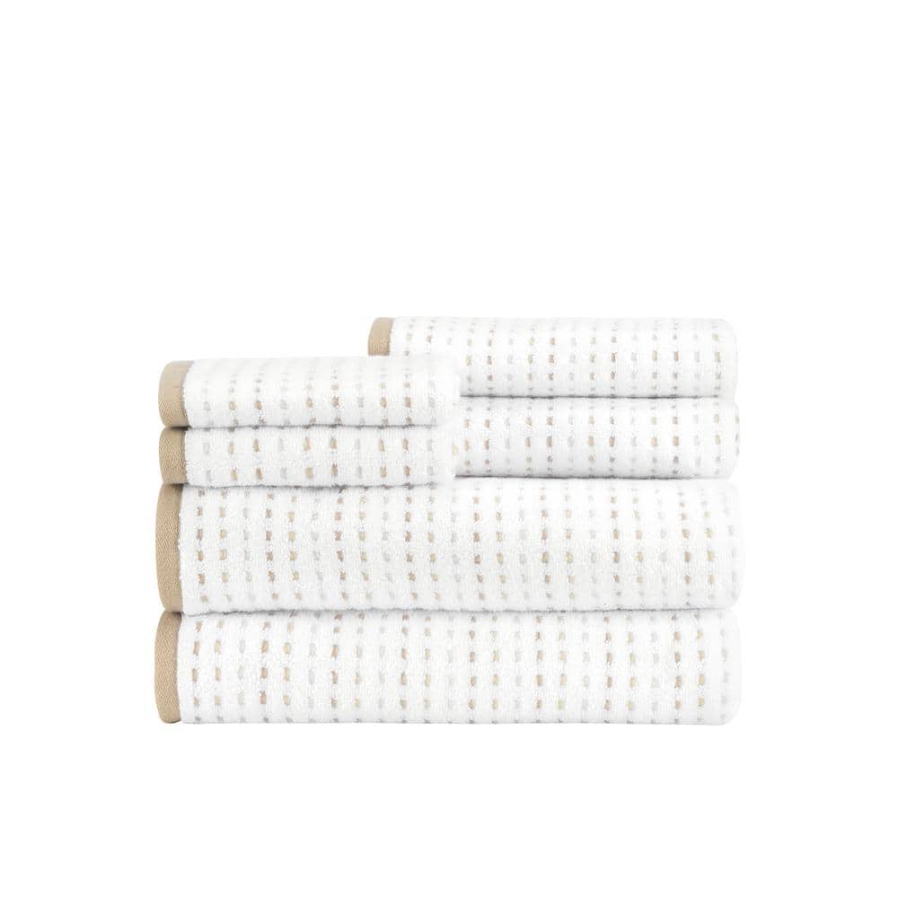 Caro Home Bethany Towel Collection Bath Towel Beige