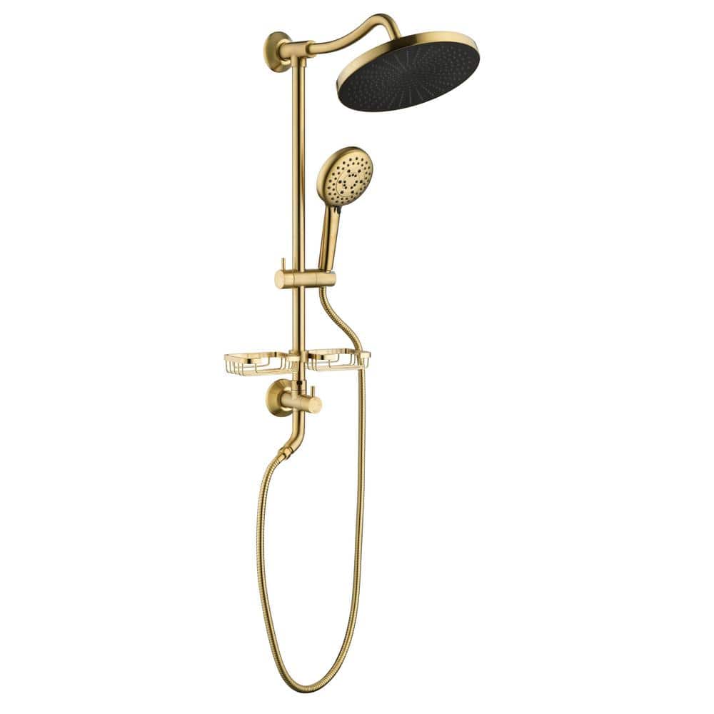 Soild Brass Handheld Shower Head matt black or brushed gold shower Holder  Bracket Wall Mount for Bathroom Hand Sprayer SH05