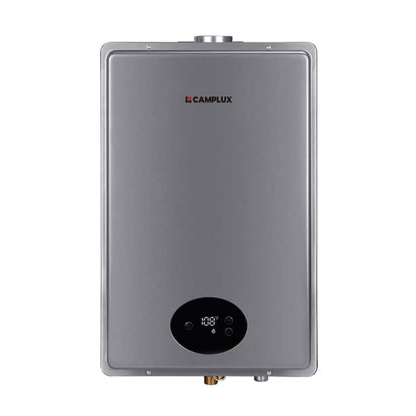 CAMPLUX Pro 6.86 GPM Residential 180,000 BTU Propane Tankless Water Heater, Indoor Grey