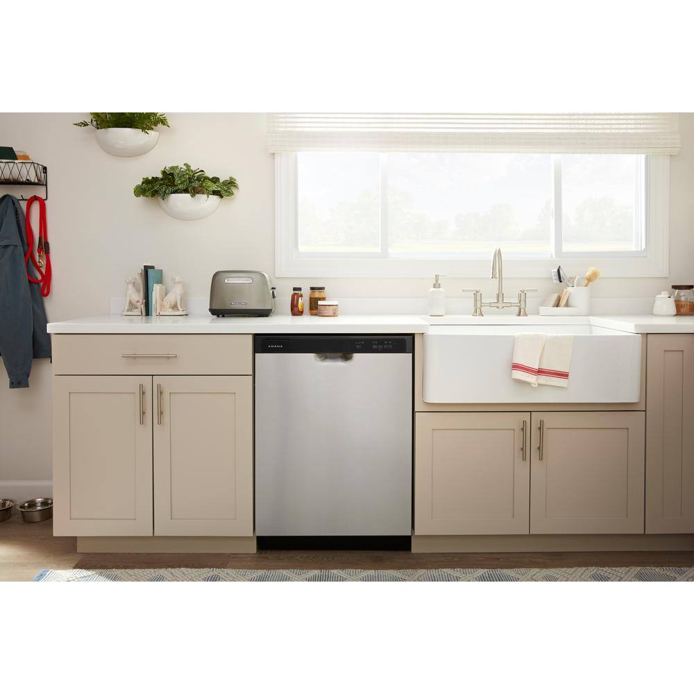 Amana Stainless Steel Built-In Dishwasher with Front Control