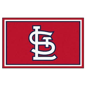 MLB - St. Louis Cardinals Red 6 ft. x 4 ft. Indoor Rectangle Area Rug