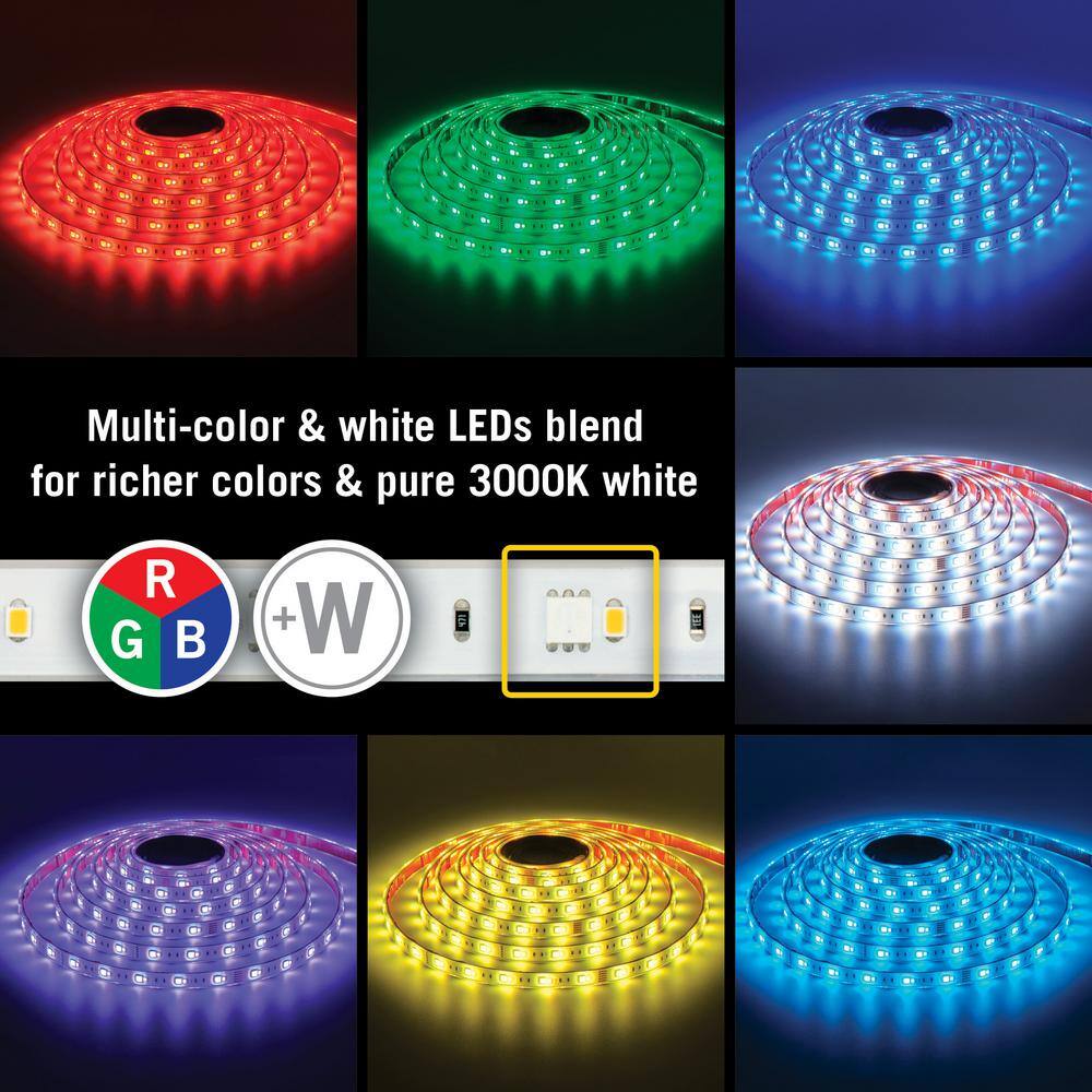 8.2 ft Multicolor Waterproof LED Tape Light for Outdoor Use