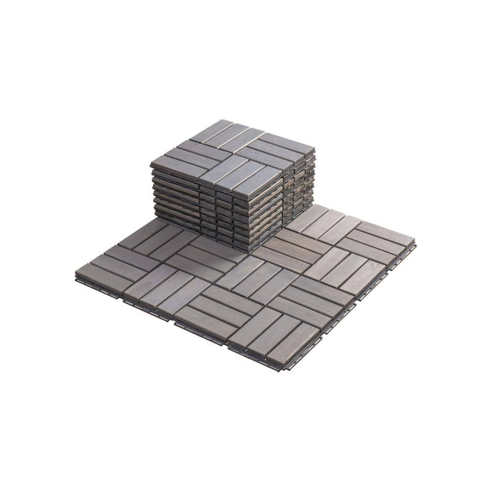 Siavonce 10pcs Checker Pattern, 12 x 12 Square Composite Interlocking ...