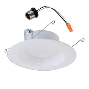 5 in. and 6 in. 2700K Integrated LED Recessed Ceiling Light Retrofit Trim at 90 CRI Warm White Title 20 Compliant