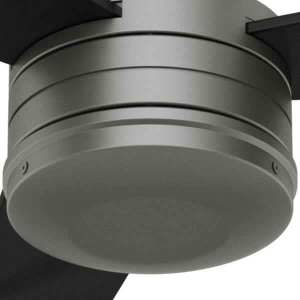 Hunter - Cabo Frio 52 in. Indoor/Outdoor Matte Silver Ceiling Fan For Patios or Bedrooms