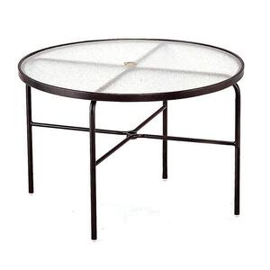 42 in. Java Acrylic Top Commercial Patio Dining Table