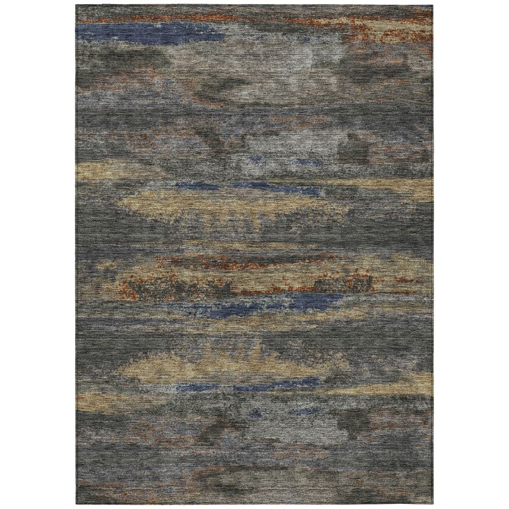 Chantille Machine Washable Indoor/Outdoor Abstract ACN942 Graphite 5 ft. x 7 ft. 6 in. Area Rug price history on PriceWatchPro