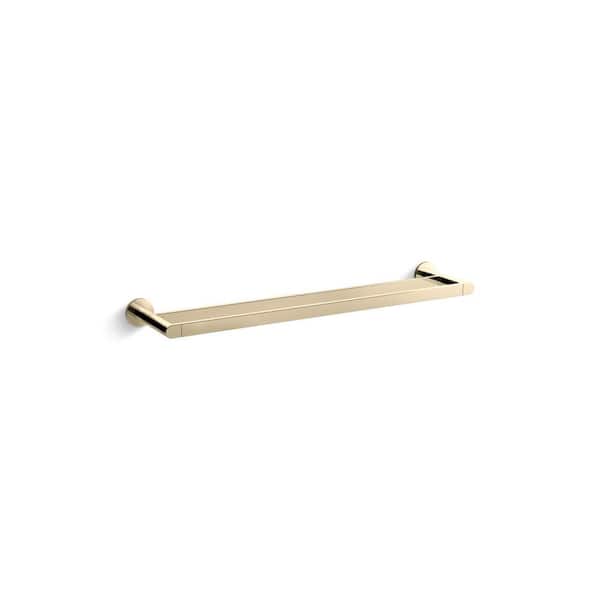 KOHLER Composed 24 in. Double Towel Bar in Vibrant French Gold