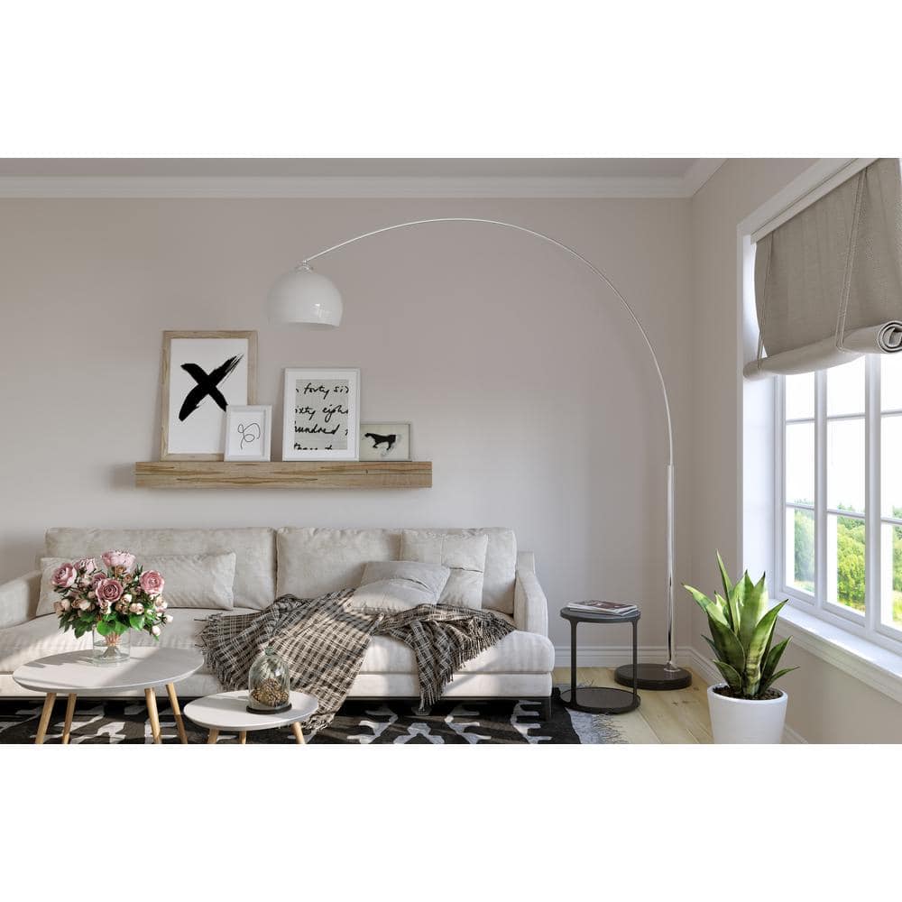 Gray Ambrosia Maple Floating Wall Shelf Mantel
