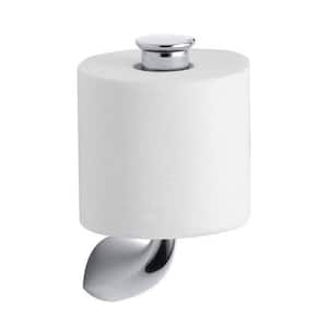 Alteo Vertical Single Post Toilet Paper Holder in Polished Chrome