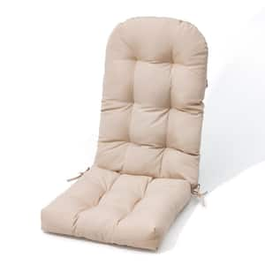 50 in. x 20 in. 1-Piece Deep Seat Outdoor Adirondack Chair Cushion in Beige