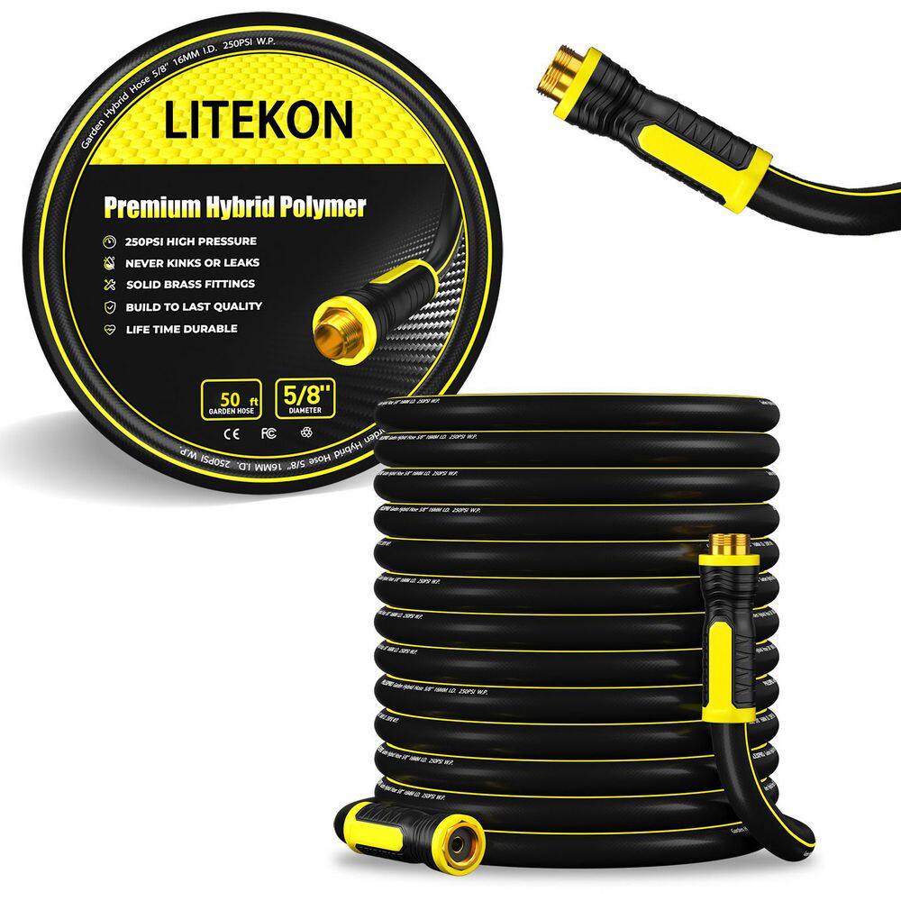 Garden Hose 5/8 in. Dia x 50 ft. Heavy-Duty 250PSI Rubber 3-Layer price history on PriceWatchPro