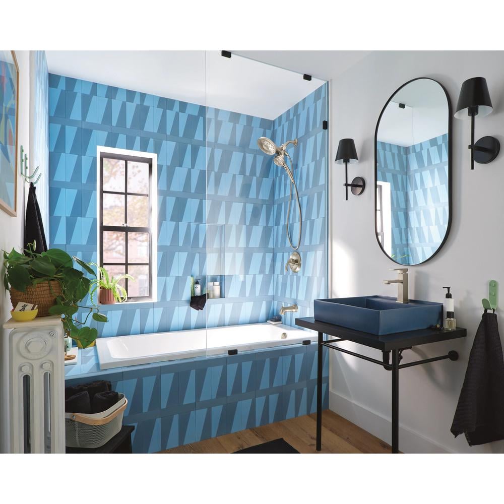 Spot Resist Nickel Modern Single Handle Bathroom Faucet