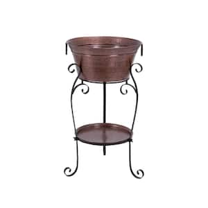 6 Bottle Copper Metal Wine Holder