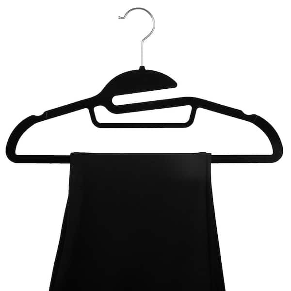 Elama Black Plastic Hangers 100-Pack 985112257M - The Home Depot