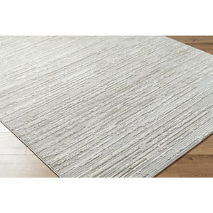 Maguire Light Gray Abstract 7 ft. x 9 ft. Indoor Area Rug