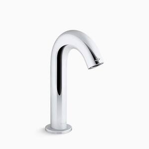 Oblo Touchless faucet with Kinesis sensor technology and temperature mixer, AC-powered, in Polished Chrome