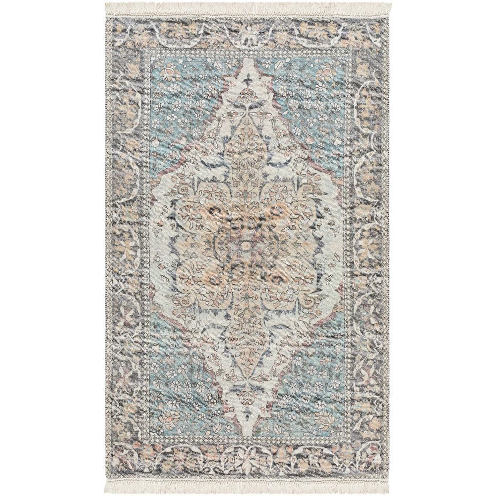 Belfast Blue/Beige Traditional 2 ft. x 4 ft. Indoor Area Rug price history on PriceWatchPro
