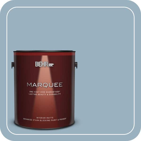 BEHR MARQUEE 1 gal. #ECC-32-1 Cloudless Day Matte Interior Paint & Primer