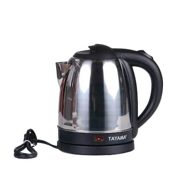 Nostalgia Red Retro 1500 W 1.7-Liter Stainless Steel Electric Water Kettle  with Strix Thermostat, Retro Red WK17RR - The Home Depot