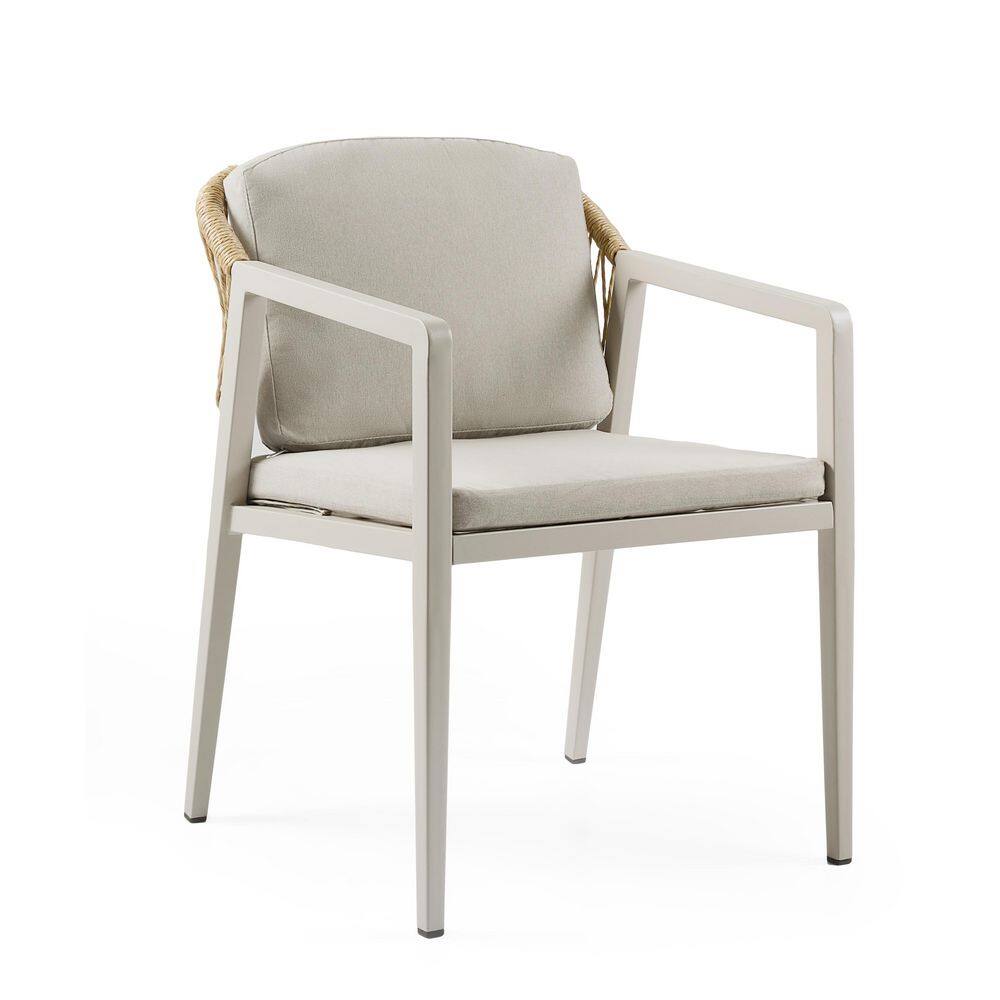 2-Piece Gray Metal Outdoor Lounge Chair with Gray Cushions price history on PriceWatchPro