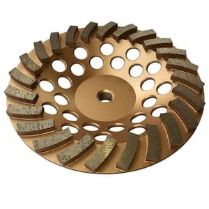 7 in. Diamond Grinding Wheel for Concrete and Masonry, 24 Turbo Segments, 5/8 in.-11 Threaded Arbor