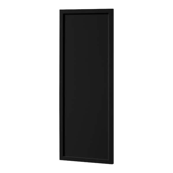 Leyton 12 in. W x 30 in. H Wall Decorative End Panel in Raven Black