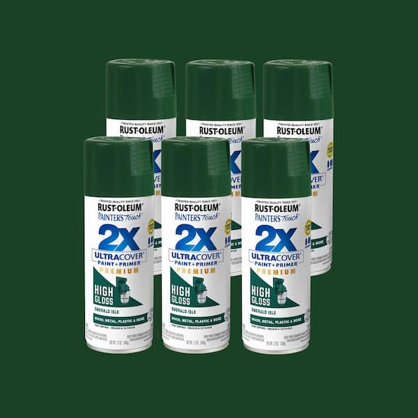 12 oz. High Gloss Emerald Isle Ultra Cover General Purpose Spray Paint (Case of 6)